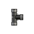 EURO 2000 SPA - UROP61123 RACCORDO PA6 A T NW 23-23-23 IP69 NERO