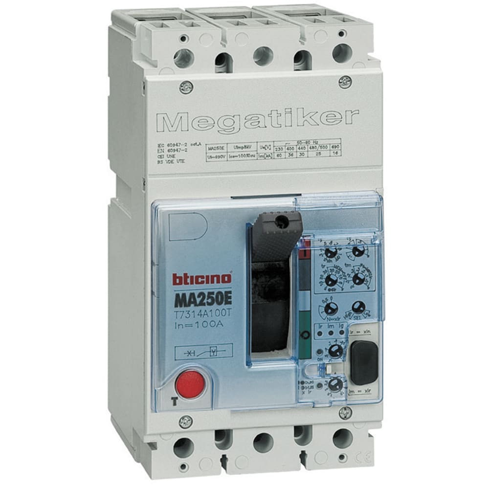 BTICINO - BTIT7313A160T mega MA250E - elett sel+ter 3P 160A 36kA
