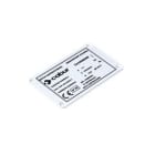 CABUR SRL - CBRTA100090WS TA100090WS TARGA IDEN QUAD. 100X90 BIANC