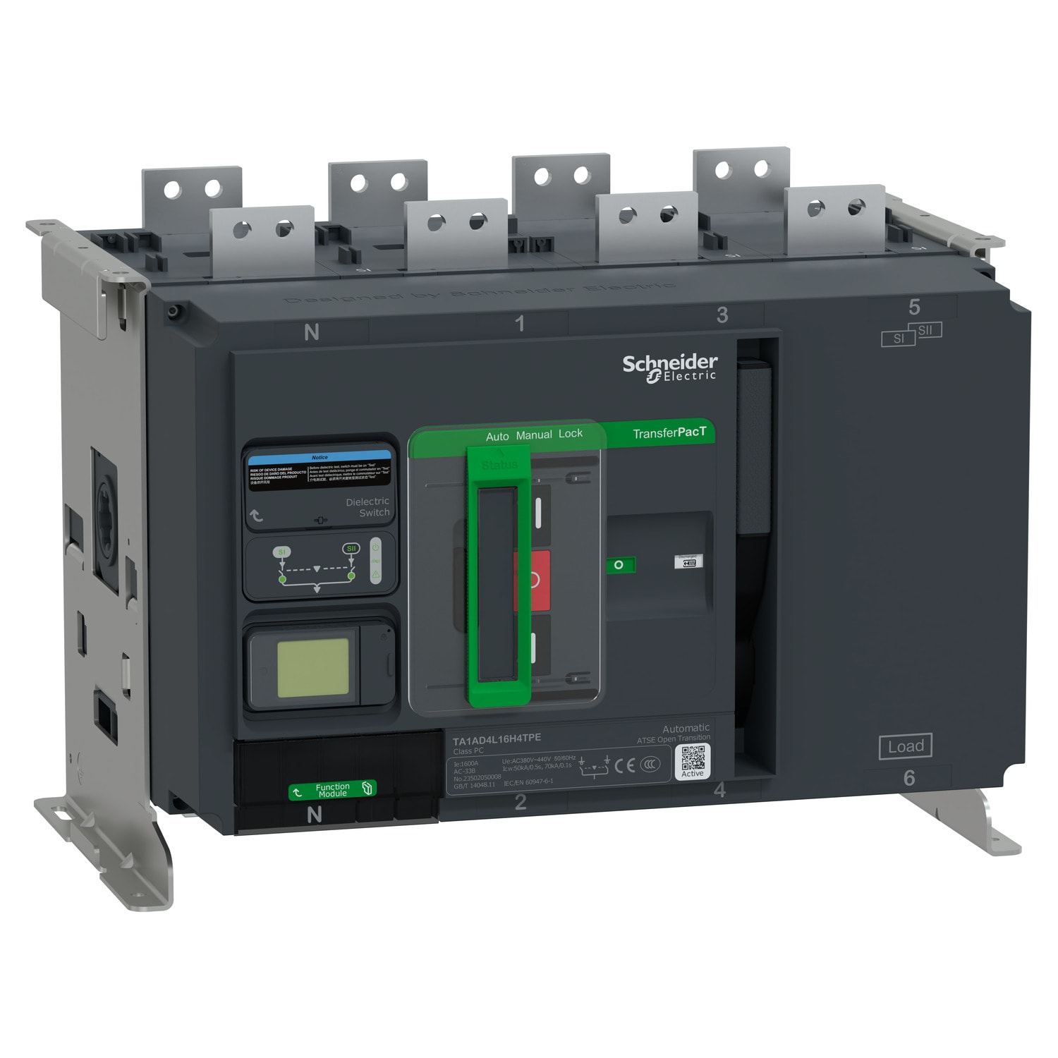 SCHNEIDER ELECTRIC - SNRTA1AD4L12H4TPE TRANSFERPACT ACTIVE 1250A 380/440V4P TA1