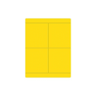 CABUR SRL - CBRTA3070AY TA3070AY TARG. ADESIVA GIALLA 30X70