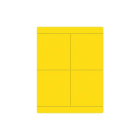 CABUR SRL - CBRTA3070AY TA3070AY TARG. ADESIVA GIALLA 30X70