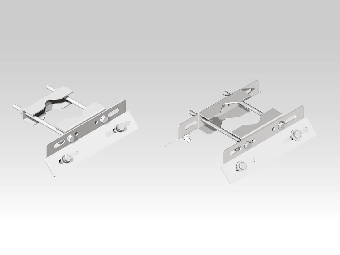 TEC-MAR SRL - TCMTAAD1123X230 ATT. MEZZO PALO STAFFA L.230MM ACCIAIO I