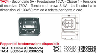 TRENDFIN SRL - TRDSDB00ZZ5 RIDUTTORE DI CORRENTE TAC4 - 2000/5