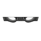 ROSSINI - RSSTAK002N DOWNLIGHT DOPPIO QUADRATO RASATO CARDANI
