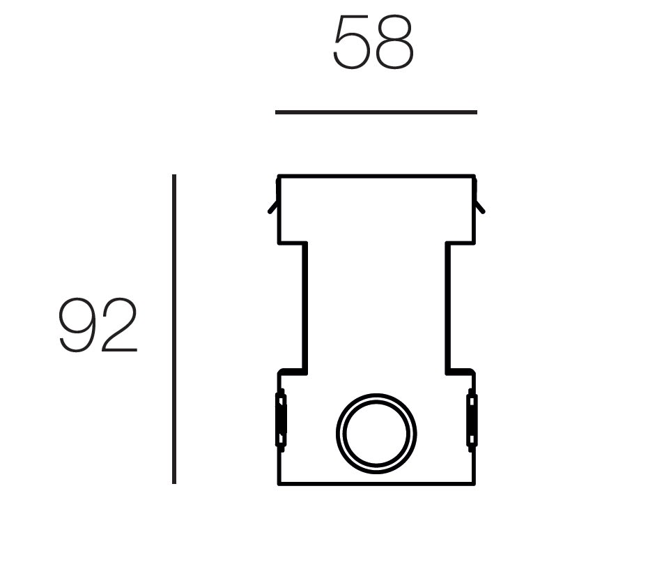 TARGETTI - TAR1E2382 ACC. MINI MERCURE - INSERTION BOX VERTIC