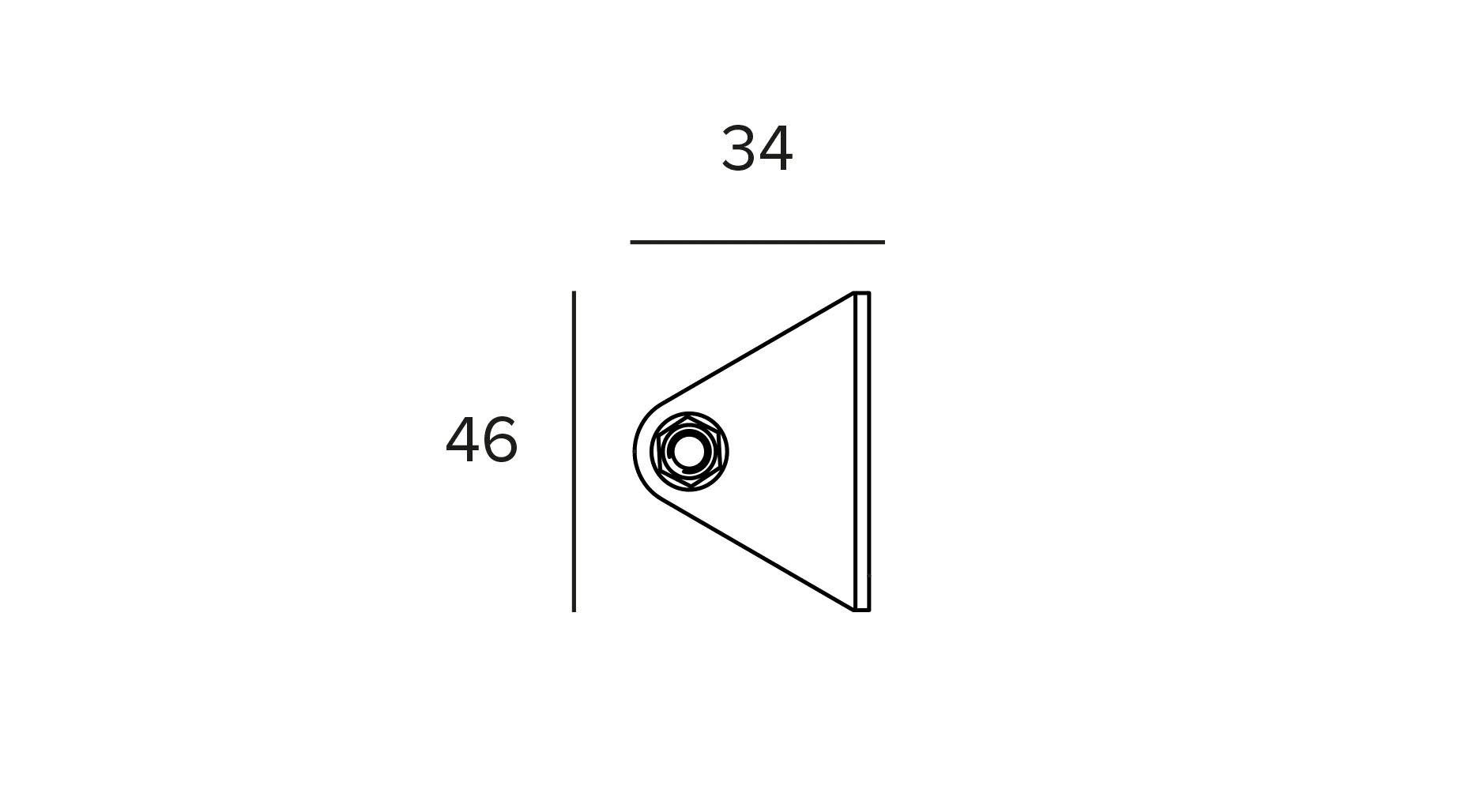 TARGETTI - TAR1E2752 JEDI LIN PRJ ACC WALL MOUNTING BRACKET S