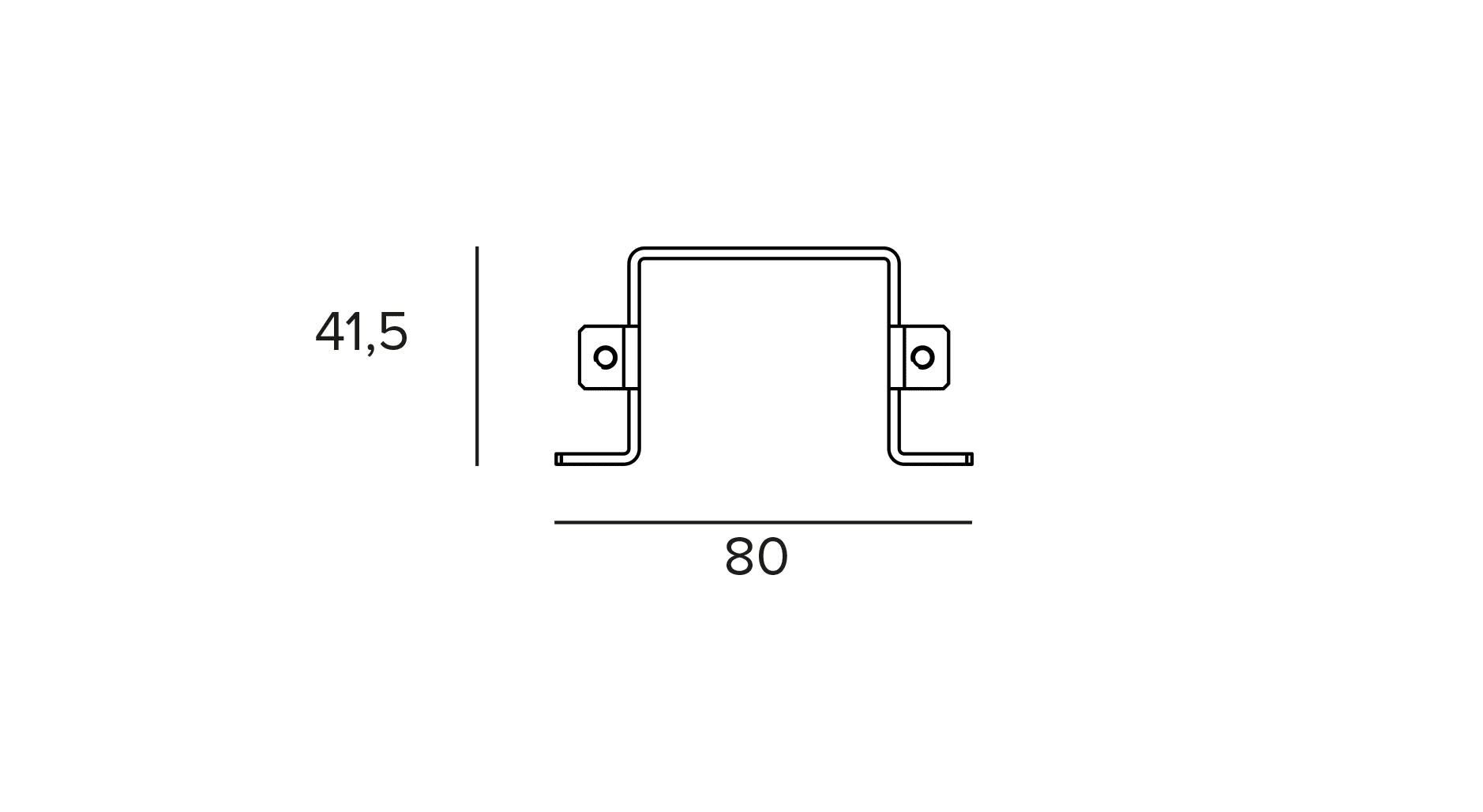 TARGETTI - TAR1E2754 JEDI LIN PRJ ACC SURFACE MOUNTING BRACKE