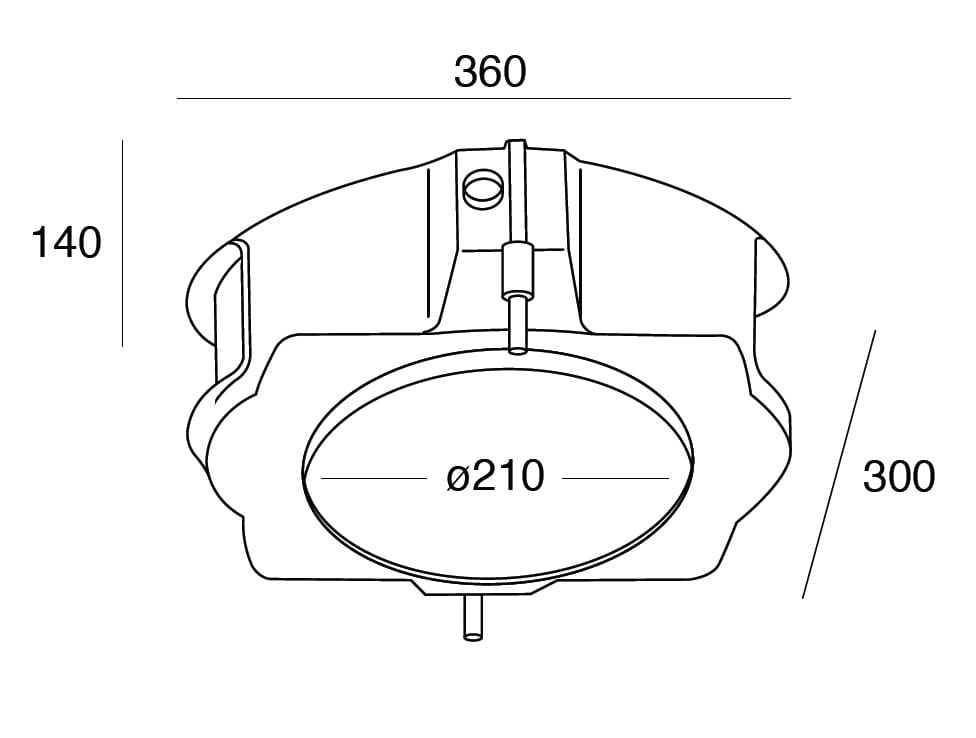 TARGETTI - TAR1T2960 ACC FIXTURE MOUNTING BOX CONCRETE
