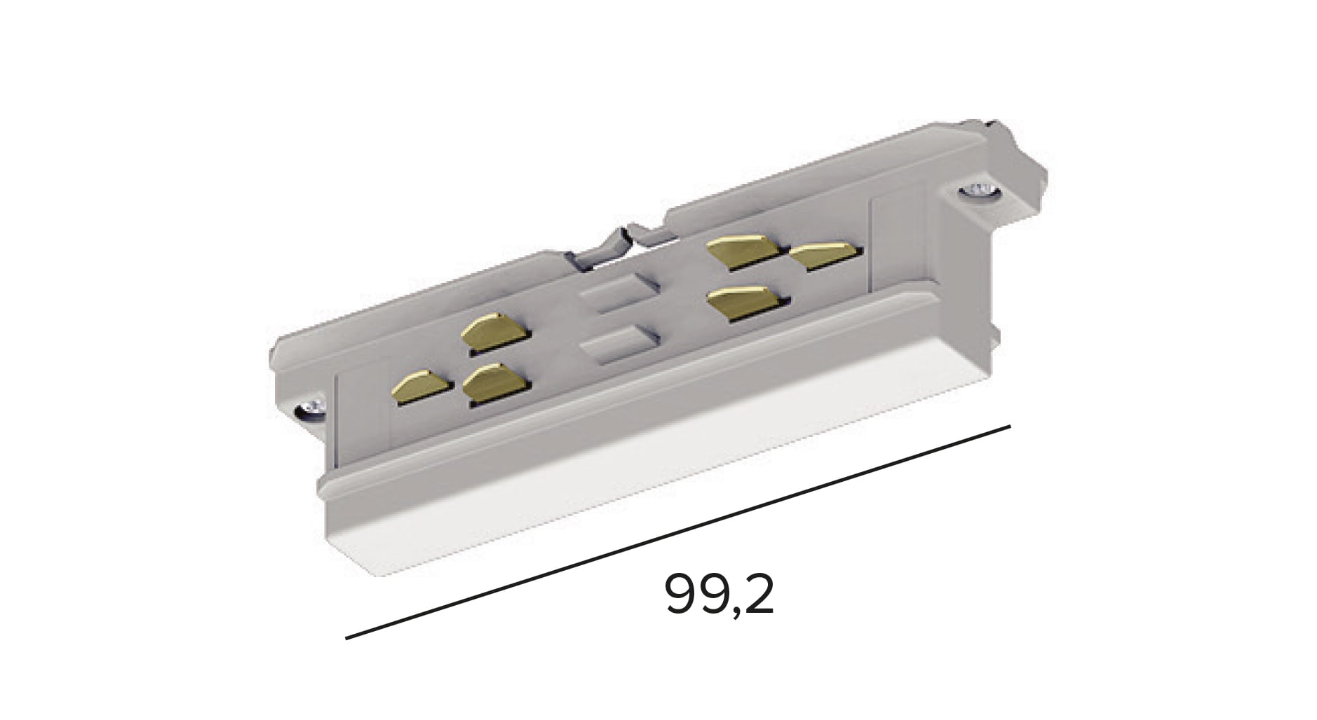 TARGETTI - TAR9003/B EUROSTANDARD PLUS GIUNTO LINEARE NERO