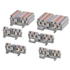 CEMBRE SPA - CEMTBP4X1-2 MOR.MULTICOND.,X DIN,PUSH-IN,SEZ.4MM2,GR