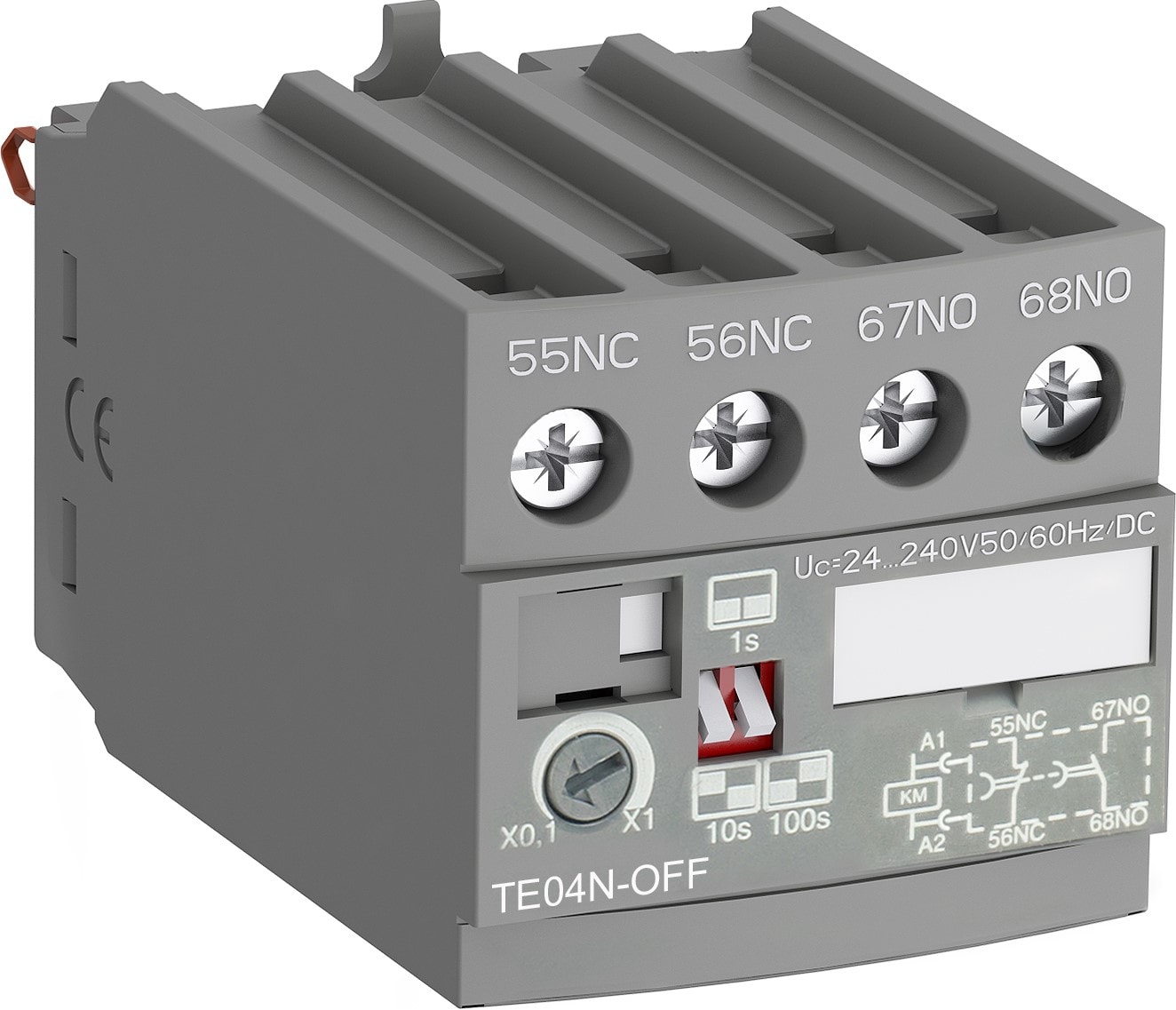 ELETTRA SRL AEG - AEGTE04N-OFF TEMPORIZZATORE LS04N-LS45N 0,1-100S 24-240V AC/DC