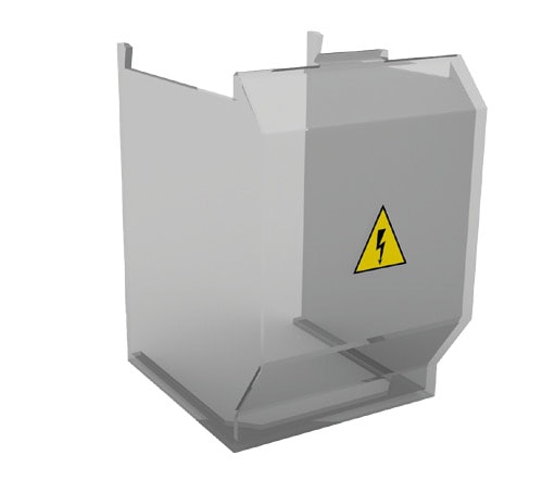 TECHNOELECTRIC SRL - TEHGA6302-4 SET CALOTTE PROTEZIONE TERMINALI 4 POLI