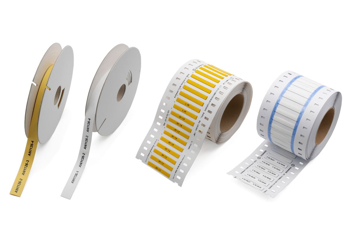 CEMBRE SPA - CEMH2-95-WH3-100 TERMORESTRINGENTE SEGNACAVO TERMO-ROLL H2, RESTRINGIMENTO 2:1, HIGH GRADE, GUAINA, STAMPABILE SU DUE LATI