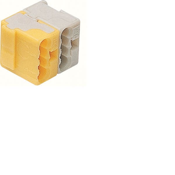 HAGER - HAGTG025 Bussteckklemmen KNX, 2polig gelb/weiss