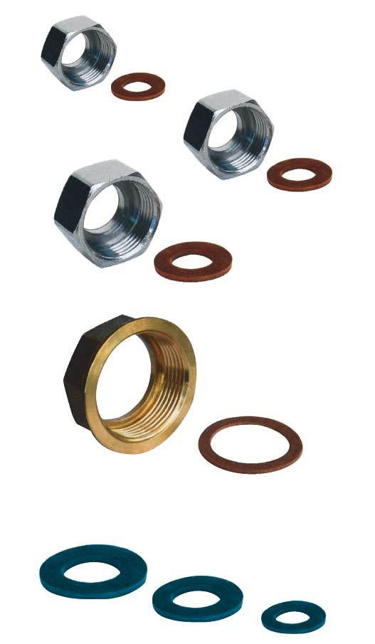 TECNOGAS SRL - TGS00000090110 DADO OTTONE D=1/2 X TUBO 1/2 C/GUARNIZI