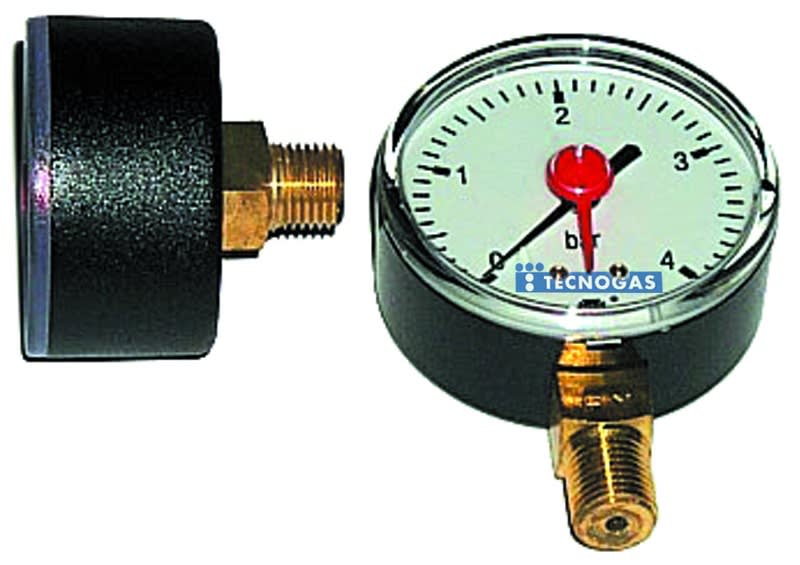 TECNOGAS SRL - TGS00000R01594 MANOMETRO RAD. 6BAR D.50 MM D 1/4 CONF