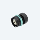 TECHNO SRL - TLHTHB.406.C1E CONNECTOR PANELSOCKET 6P SCREW IP68 NUT