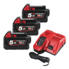 MILWAUKEE - AEG - COP4933451423 M18 NRG-503_KIT ENERGIA 3 BATT. X 5AH