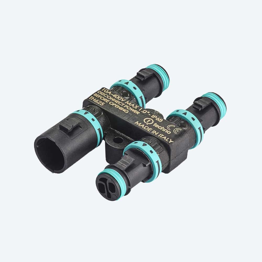 TECHNO SRL - TLHTHH.625.A2A DISTRIBUTOR 4WAYS 10A 2P SCREW IP68