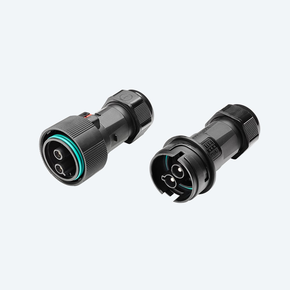 TECHNO SRL - TLHTHB.405.A2EU.R KIT CONN PLUG-SOCKET 2P SCREW IP68 UP