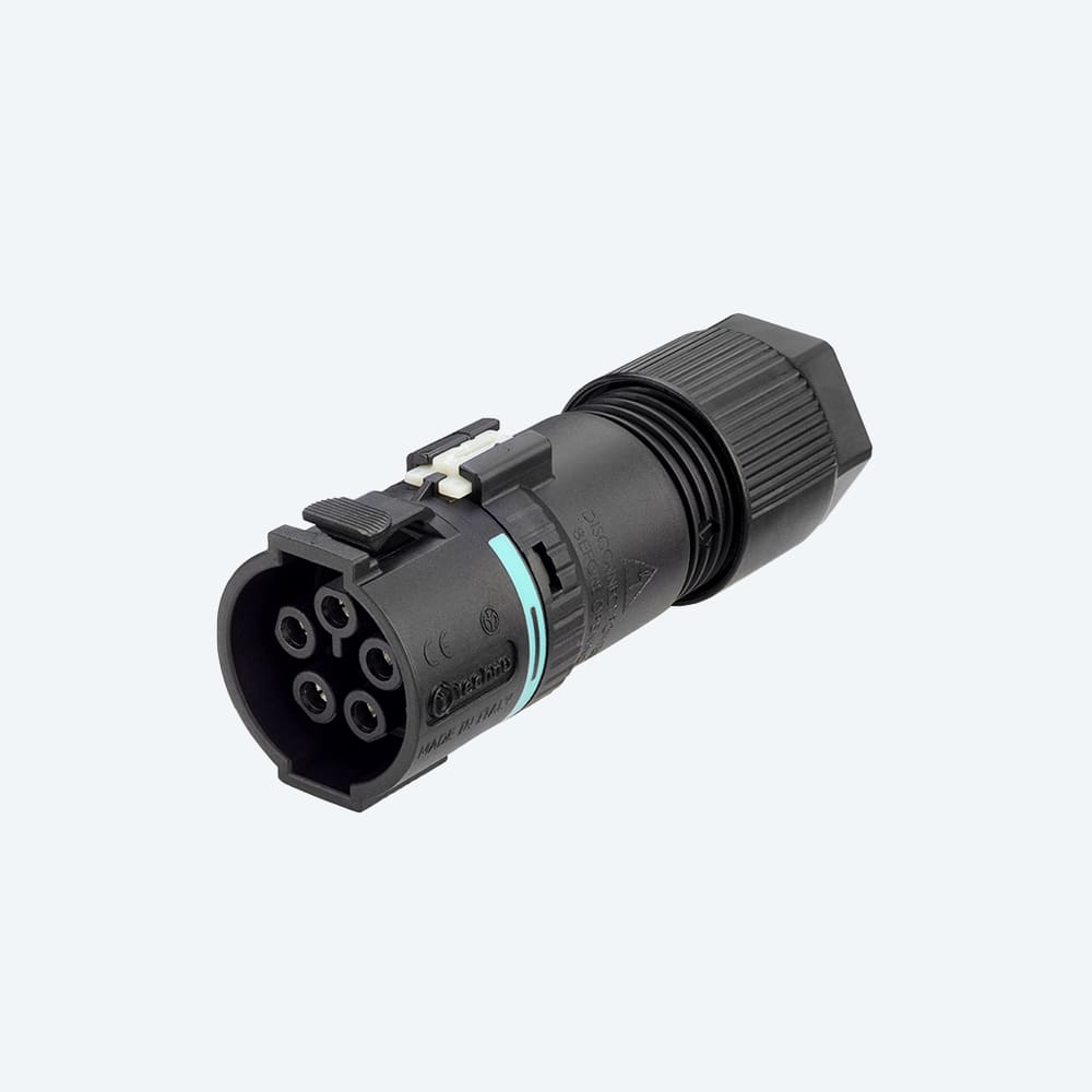 TECHNO SRL - TLHTHB.389.B4E CONNECTOR SOCKET 4P SCREW 2-3/L-N-PE