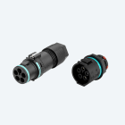 TECHNO SRL - TLHTHB.389.M4E.R KIT CONNEC SOCK 4P PANEL M20 SCREW 2-L-N