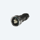 TECHNO SRL - TLHTHB.408.B2B CONN SOCKET METAL RING 3P SCREW IP68