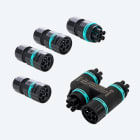 TECHNO SRL - TLHTHH.624.A5A.R KIT DISTRIB 4WAYS 17.5A 5P IP68 W/CONNEC