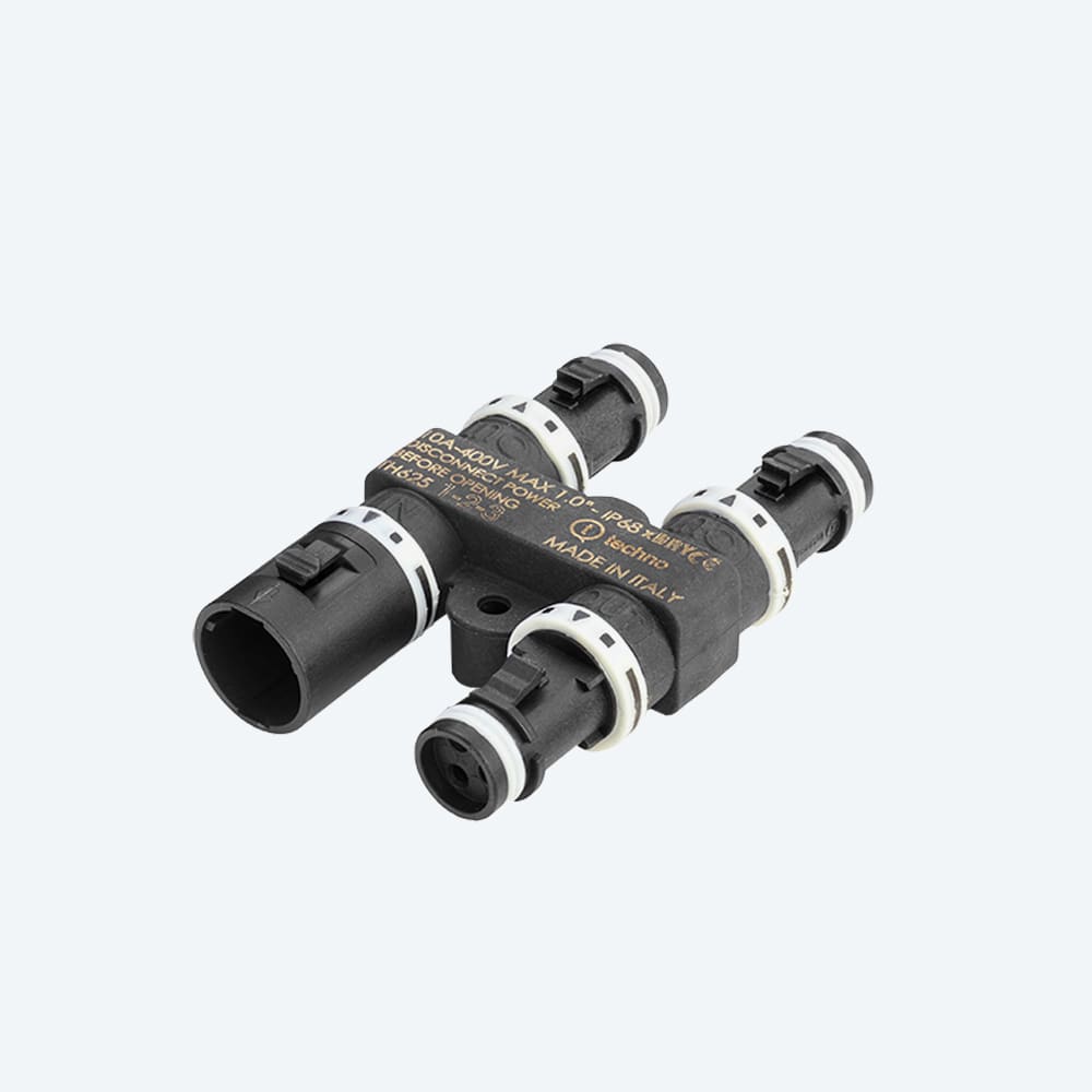 TECHNO SRL - TLHTHH.625.A3A DISTRIBUTOR PARAL 4WAYS 3P IP68 1-2-3