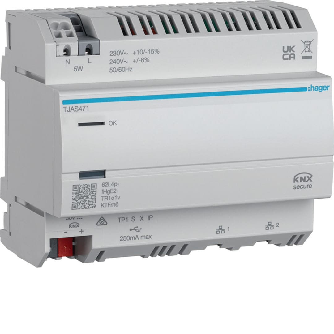 HAGER - HAGTJAS471 MOD.KNX TP-IP IOT+EASY+DOMOVEA PLUS 6M