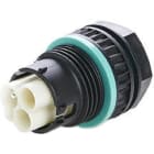 TECHNO SRL - TLHTHB.385.A3D CONNECTOR PANEL PLUG 3P NUT M20 IP68