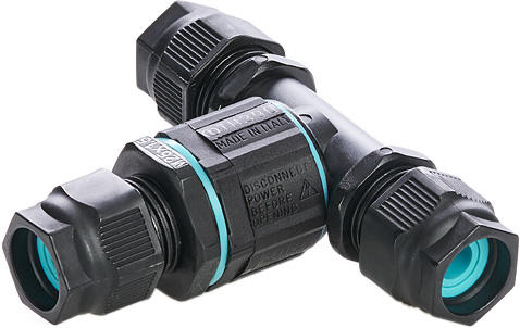 TECHNO SRL - TLHTHB.390.C1A CONNECTOR T 3P SCREW D7-13.5 IP68