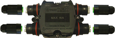 TECHNO SRL - TLHTHR.623.S3A KIT DISTR 4WAYS 4XCONNECTORS 16A 3P IP68