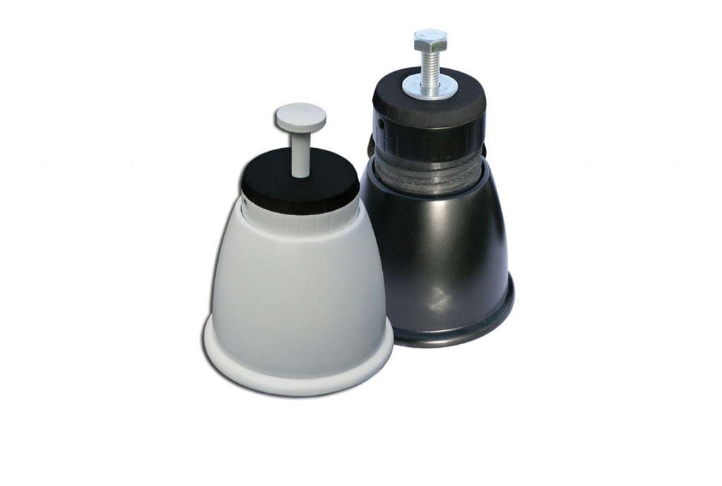 TECNOSYSTEMI SPA SOC - TNS11105361N PIEDINO A PAVIMENTO BLACK REGOLABILE GE