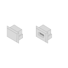 DIGIMAX SRL - DIXTPE2620-G 1PZ TAPPO IN PLASTICA GRIGIO