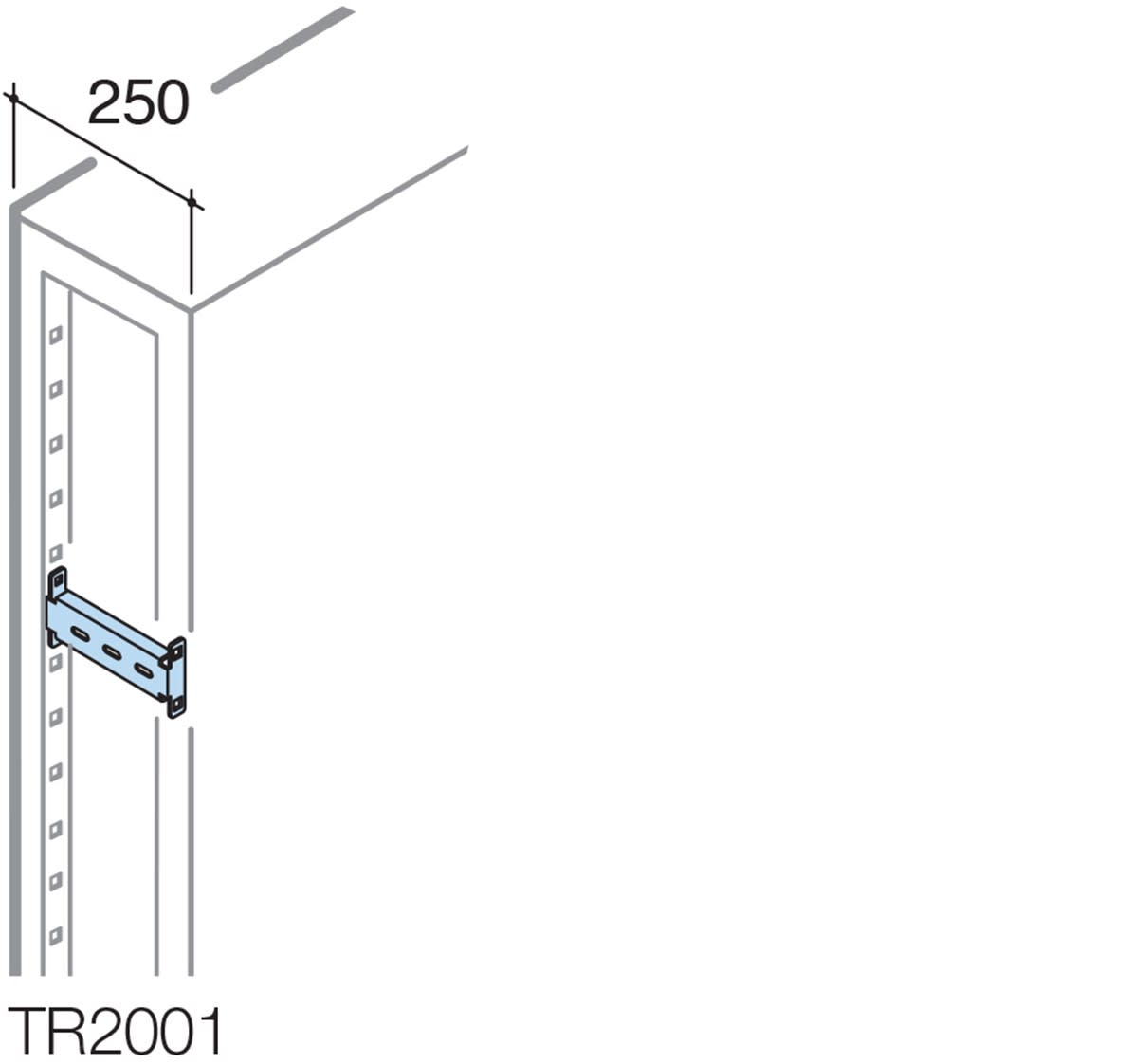 ABB SPA - ABBTR2001 TRAVERSA VANO CAVI ARTU M P=250 2PZ