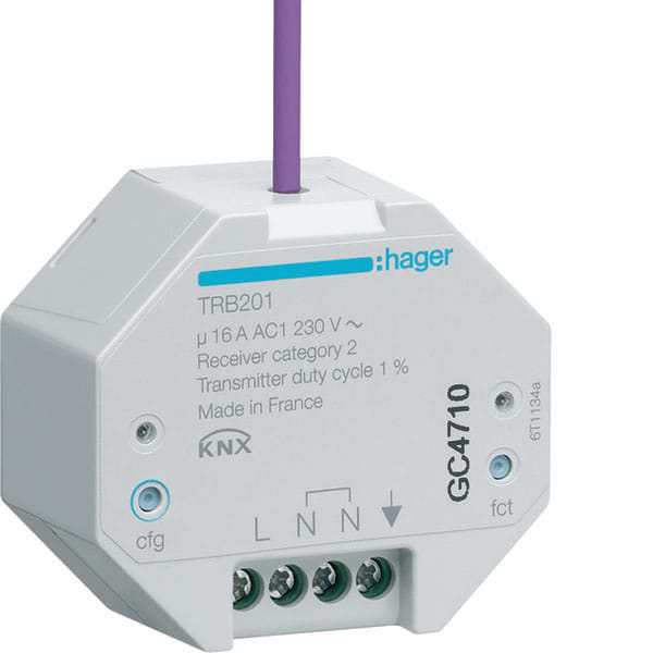 HAGER - HAGTRB201 MOD.KNX RF 1 OUT 16A 230V QUICKLINK