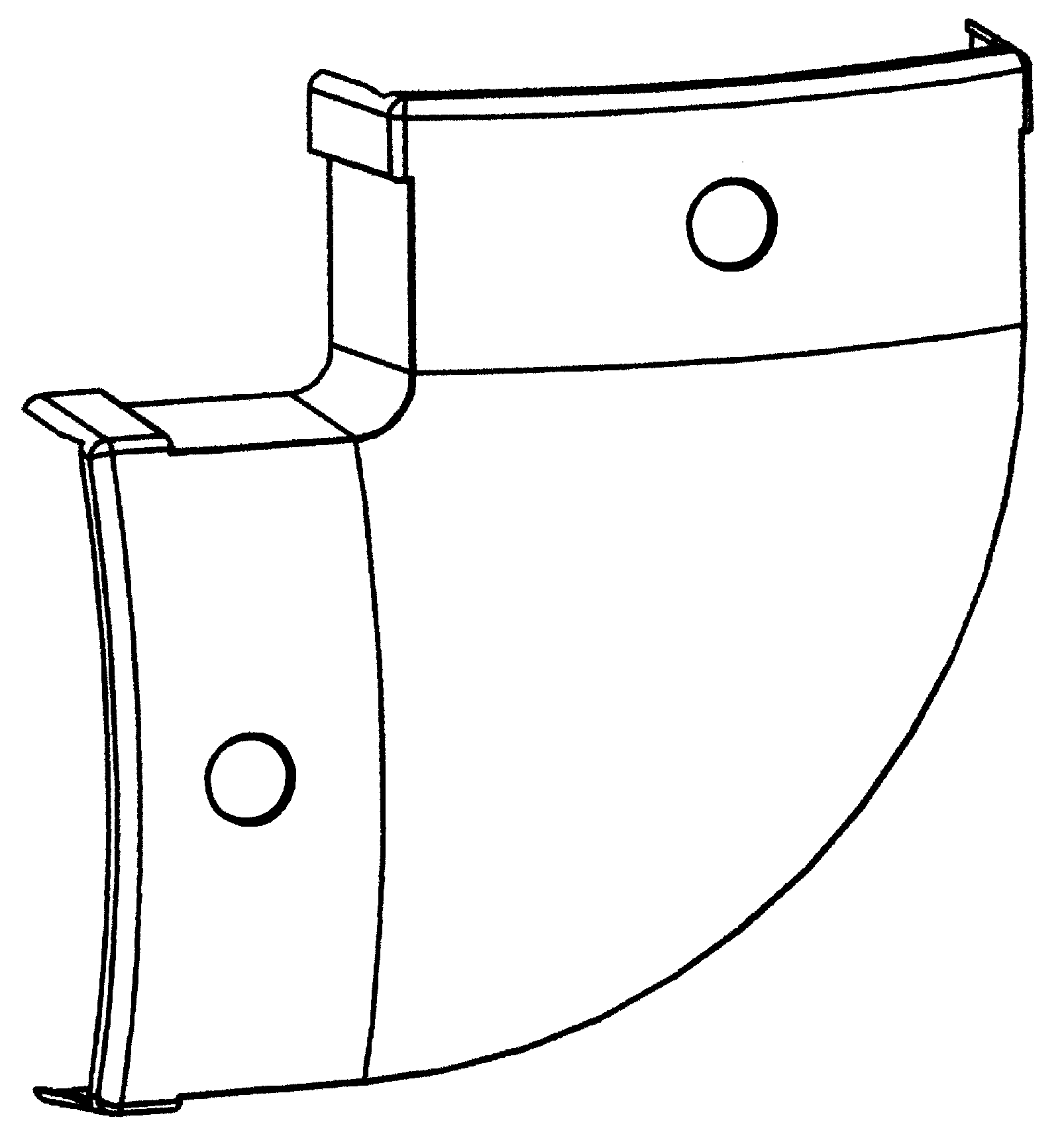 CANALPLAST - CANTRS9CILS CURVA PIANA TR2000 COL.CILIEGIO S. DL3