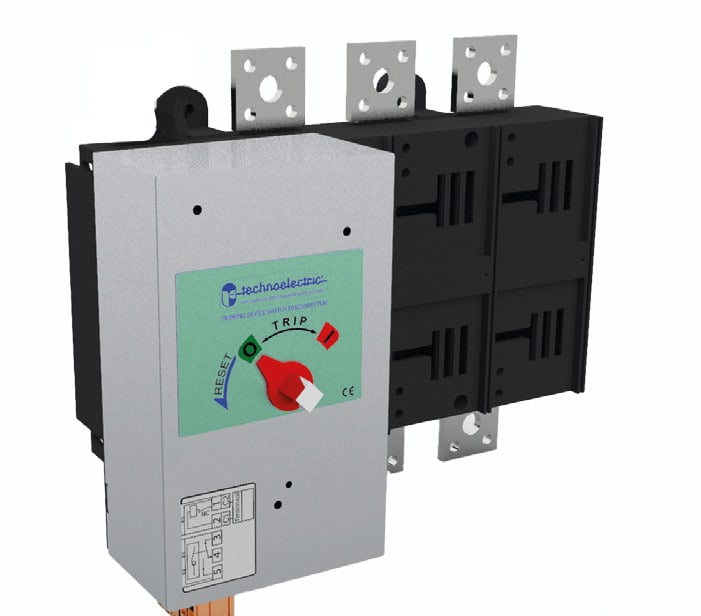 TECHNOELECTRIC SRL - TEHTS103PB SEZ. CON BOBINA DI APERTURA SENZA MANIGL