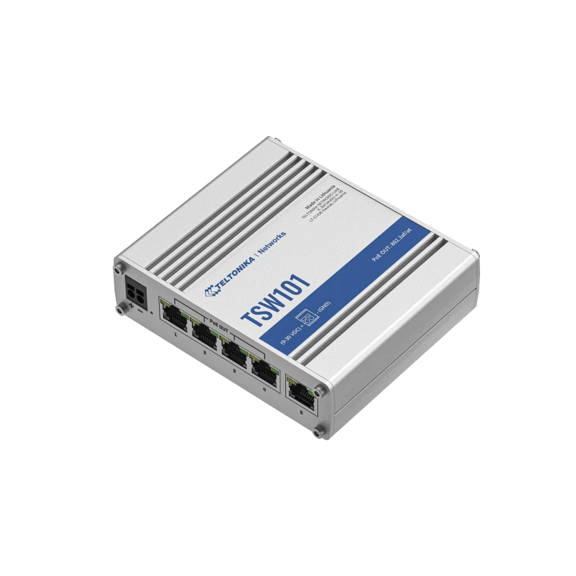 TELTONIKA NETWORKS - TTKTSW101000000 SWITCH 5 PORTE LAN AUTOMOTIVE