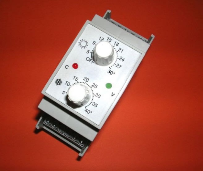 TECNEL TECNOLOGIE EL - TTETE9699R TERMOS ELETT.SERRE DIN2M 2X10A 230V NA-C