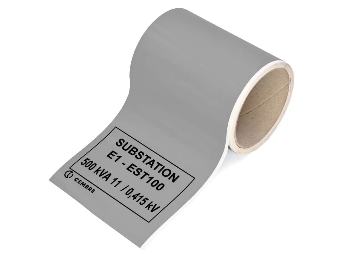 CEMBRE SPA - CEM8506010SVYG FILM CONTINUO, PER STAMPANTI A TRASFERIMENTO TERMICO, SU ROTOLO, FILM PVC PER ESTERNO