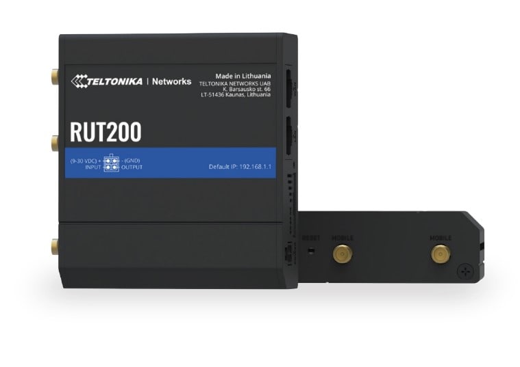 TELTONIKA NETWORKS - TTKRUT200010000 ROUTER INDUSTRIALE 4G/LTE - WIFI - ETH