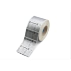 CEMBRE SPA - CEM8400038SVYG ETICHETTE ADESIVE, PER STAMPANTI A TRASFERIMENTO TERMICO, SU ROTOLO, FILM PVC PER ESTERNO, GRIGIO METALLIZZATO, CERTIFICATO UL, 22x40mm