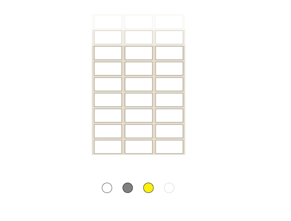 CEMBRE SPA - CEM8400031YVYG ETICH.TTL 15,00X78,00 MM.IN YVYG SU ROTO