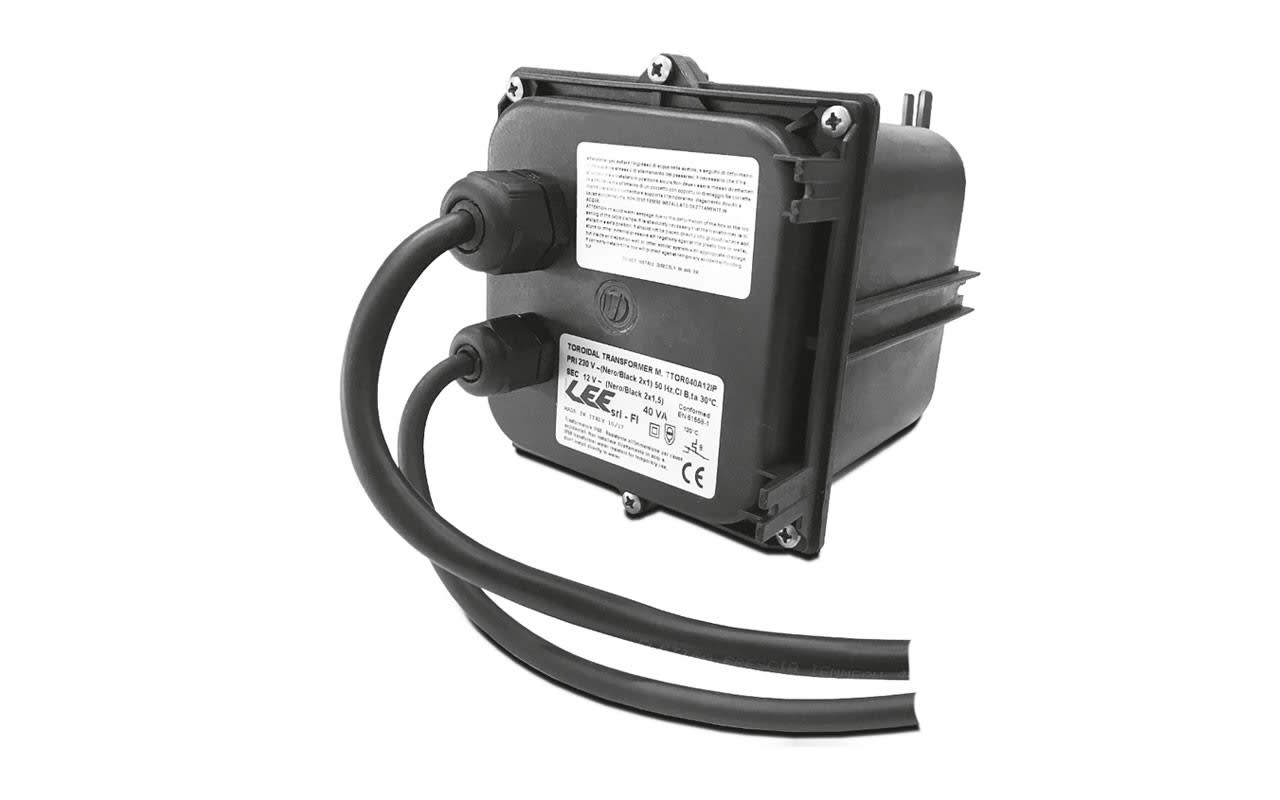 LEF LIGHTING SRL - LEFTTOR040A12IP T.TOROID 40VA 230V 12VAC IP67 CON CAVI