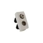 FAIT SRL - FIT5121610 TU/FM - PRESA DOP. FF + IECM COMP.TICINO LUNA