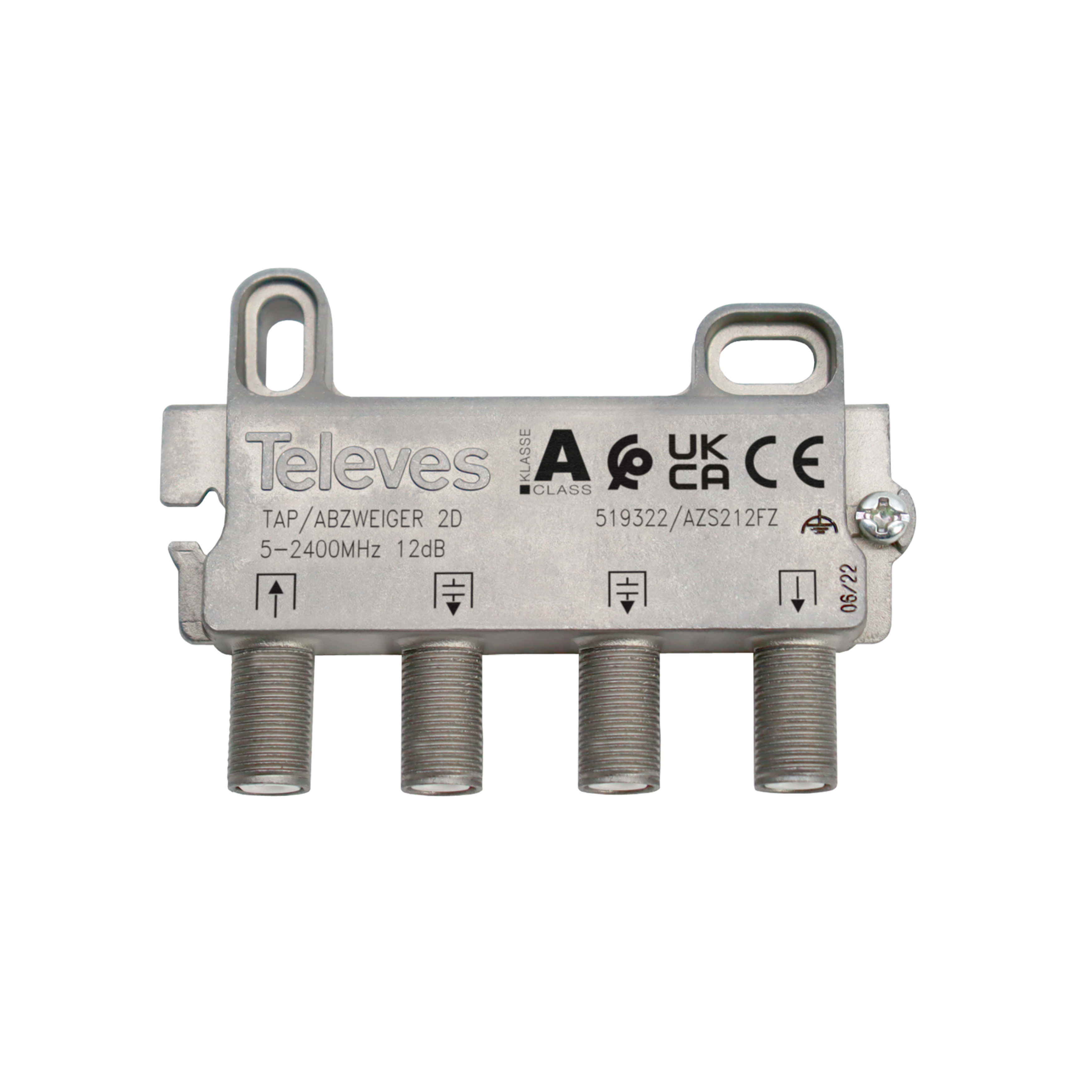 TELEVES ITALIA SRL - TVV519322 DERIVATORE 5?2400MHZ F 2VIE 12DB
