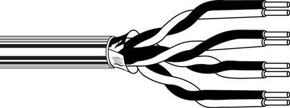 ITC INDUSTRIA TECNIC - ITCTX66-GRM100 TELEF. TR/R6-6 COPPIE GRIGIO AF MAT.100